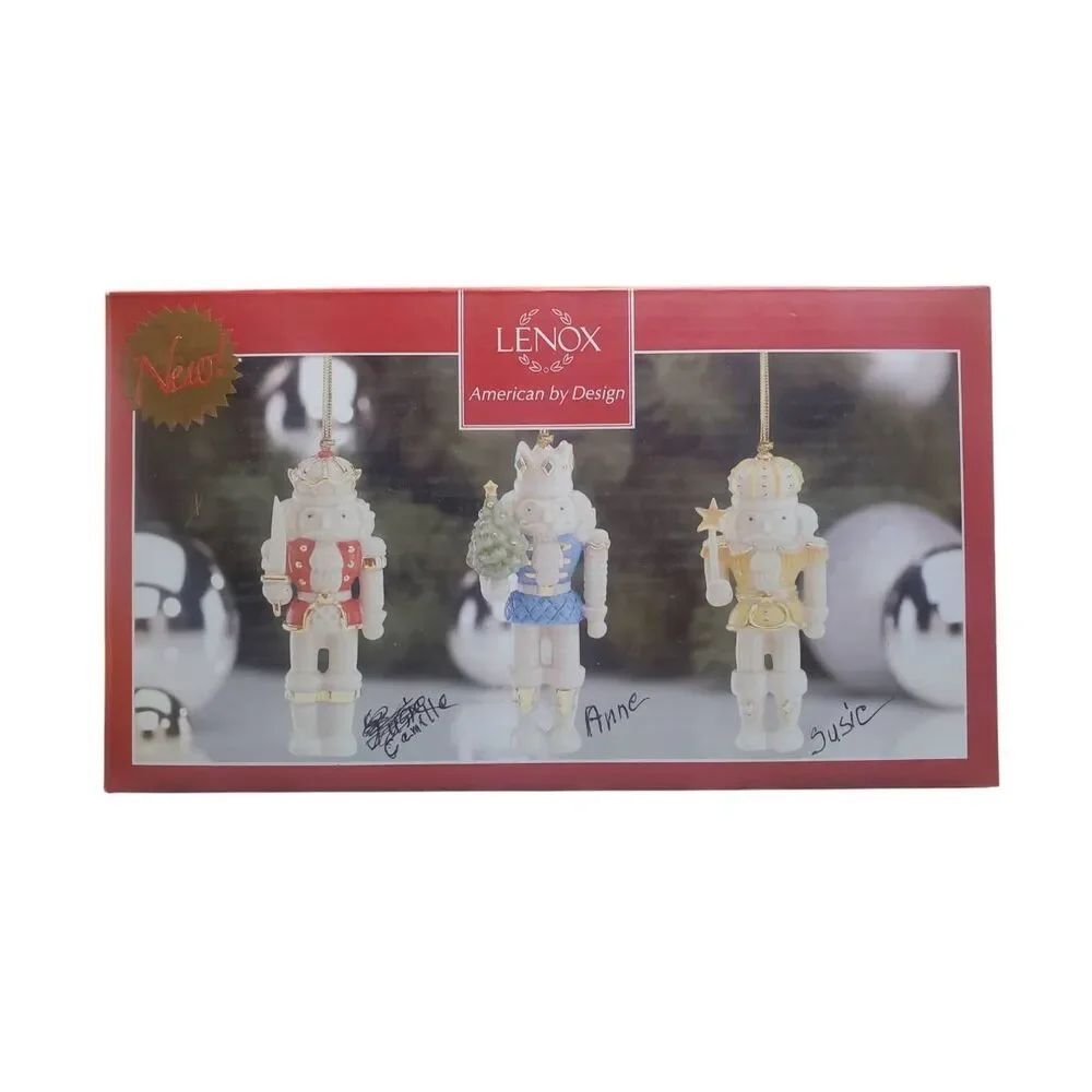 Lenox Nutcracker 3-Piece Christmas Ornament Set  Christmas Crackers